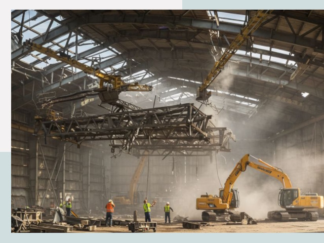 Демонтаж ангаров в Кирове от 610 руб. за м²